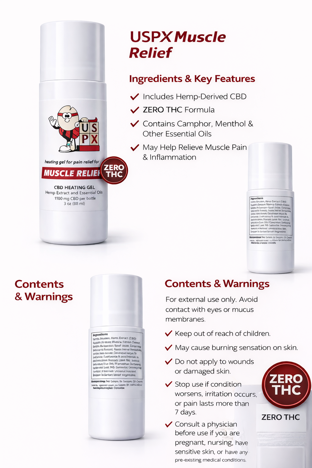 CBD Heating Gel - Muscle Relief