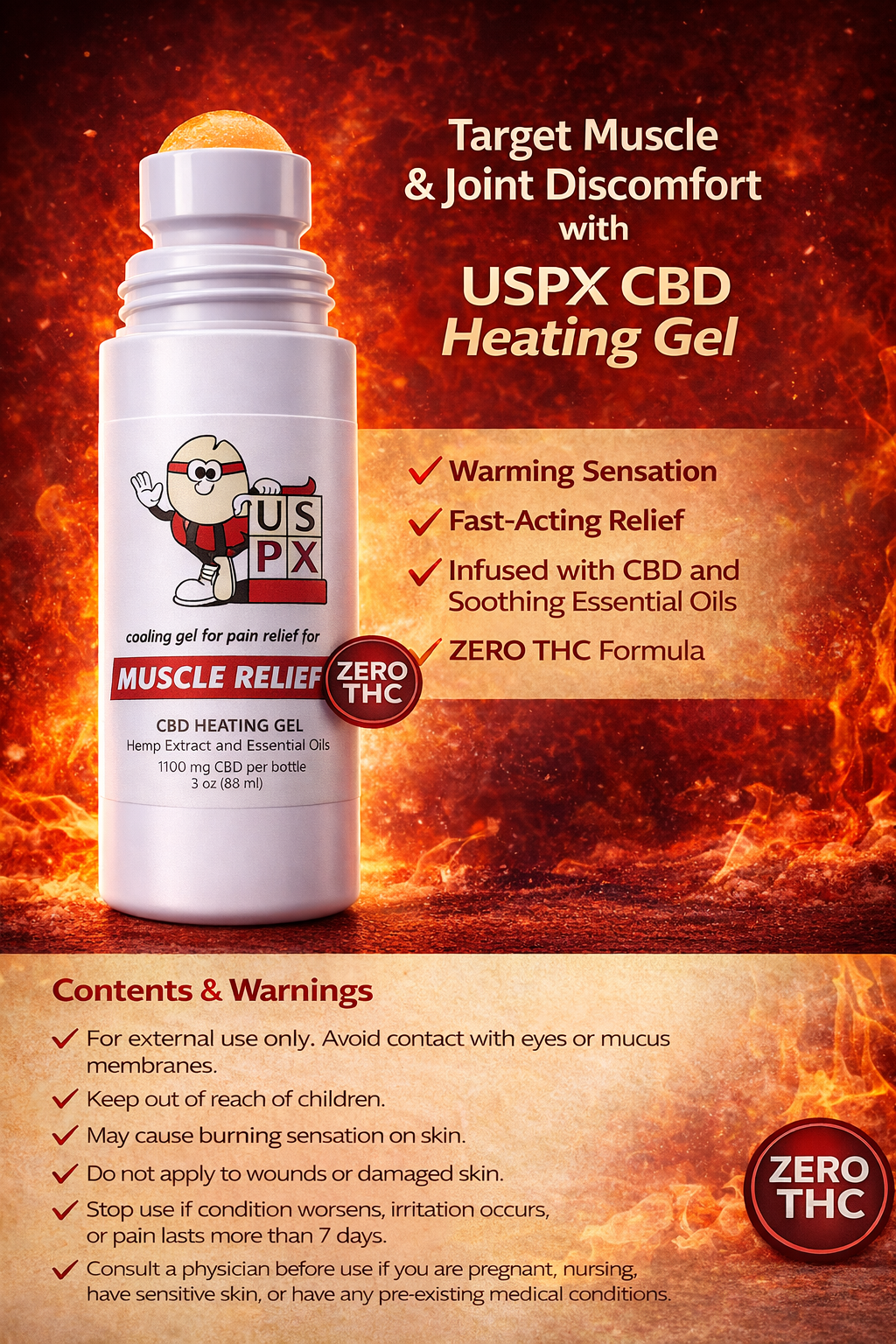 CBD Heating Gel - Muscle Relief